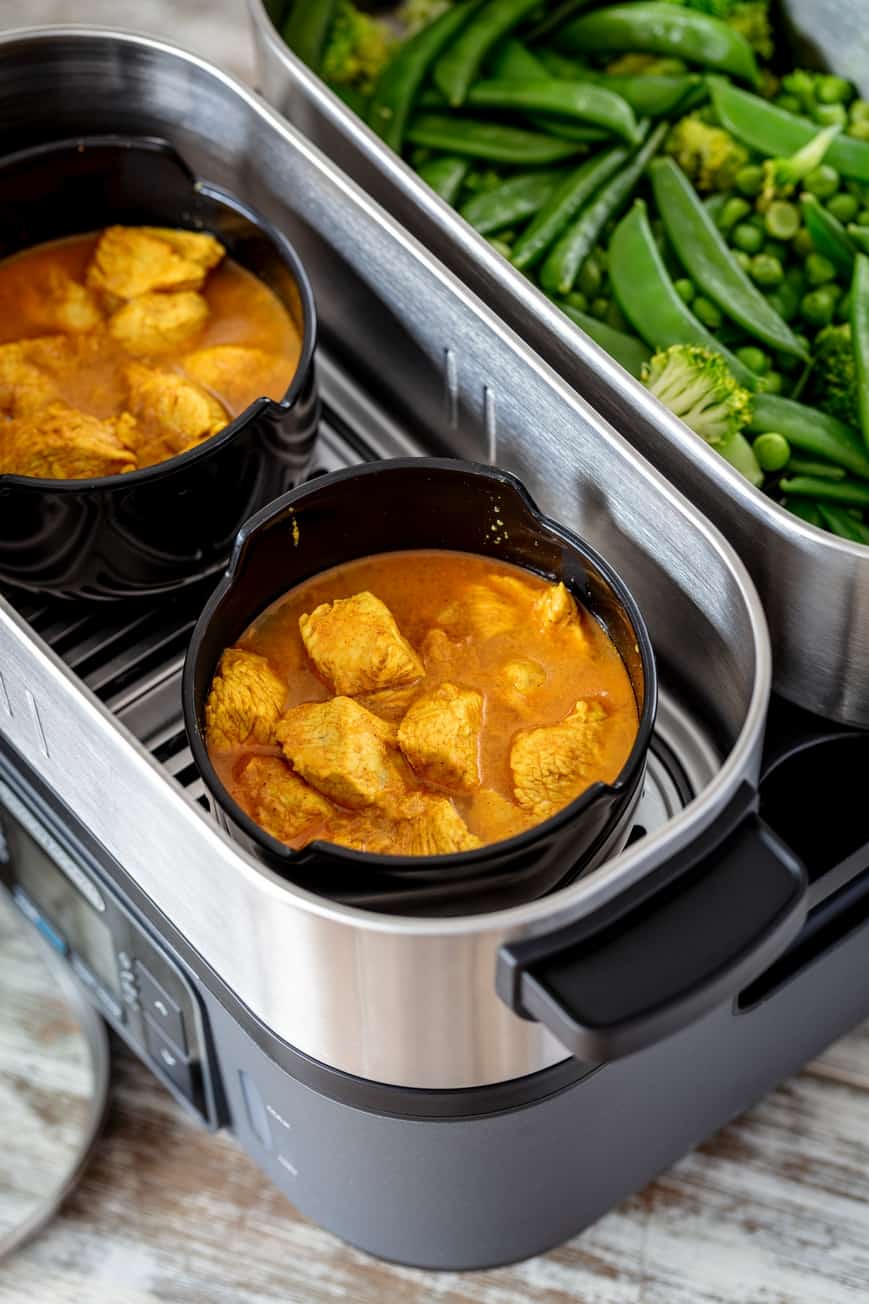 Indyk curry z warzywami na parze – test parowaru Intellisteam indyk warzywa