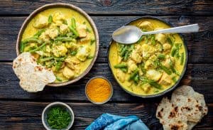 curry z mlekiem kokosowym