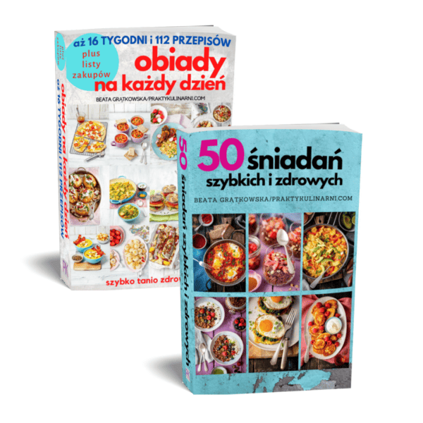 „50 śniadań szybkich i zdrowych” i „Obiady na każdy dzień” – pakiet 2 eBooków, 162 przepisy