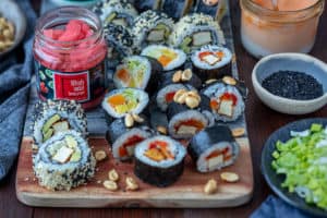 jak zrobić w domu wegańskie sushi