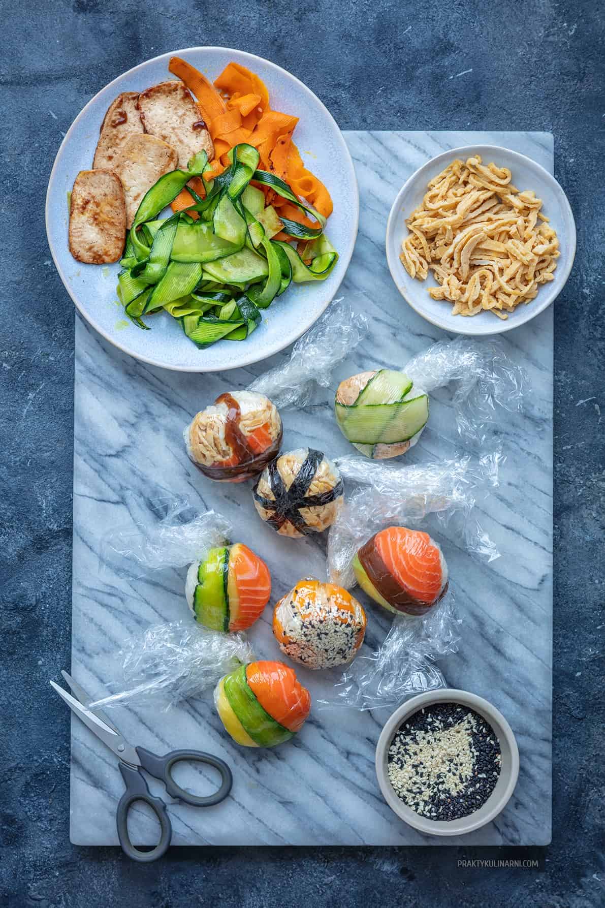 Domowe temari sushi, jak zrobić okrągłe sushi temari sushi jak zrobic w domu