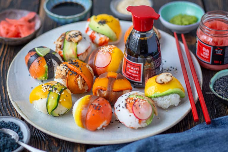 temari sushi okrągłe sushi