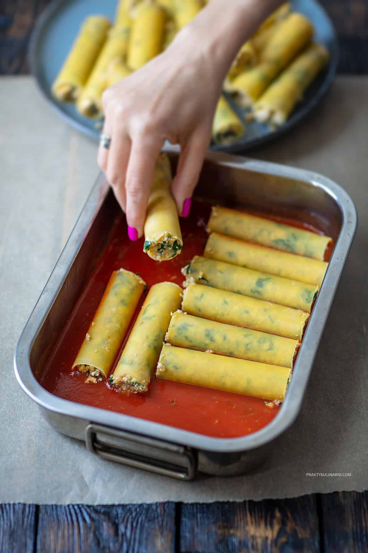 cannelloni-weganskie z tofu cannelloni-weganskie z tofu