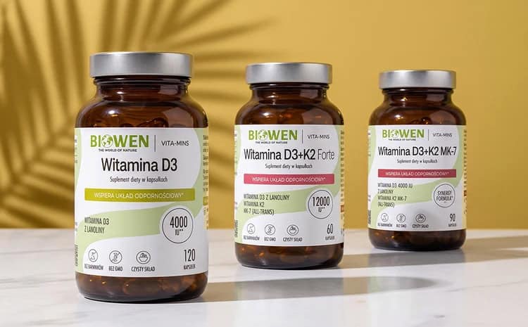 Witamina D3 Biowen 120 kapsułek