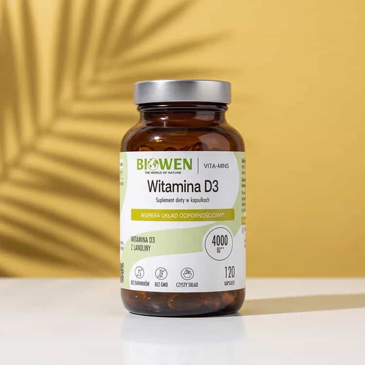 Witamina D3 Biowen 120 kapsułek